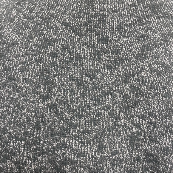 L.L. Bean black gray heathered turtleneck sweater 100% cotton size large - Picture 4 of 8